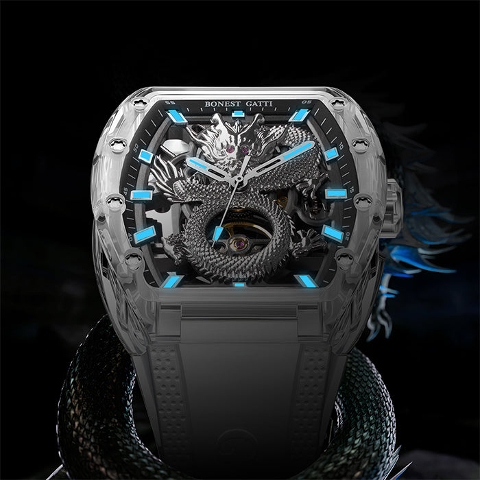 Bonest Gatti BG9980-A3 White Dragon Series Automatic Watch