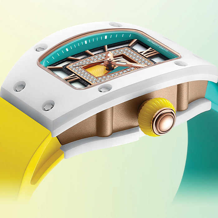 Bonest Gatti BG3003-R3 Yellow Glow Series Automatic Women Watch