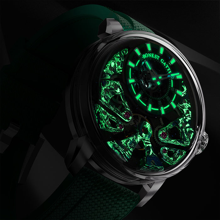 Bonest Gatti BG4002-R3 Green Exoskeleton Series Automatic Watch