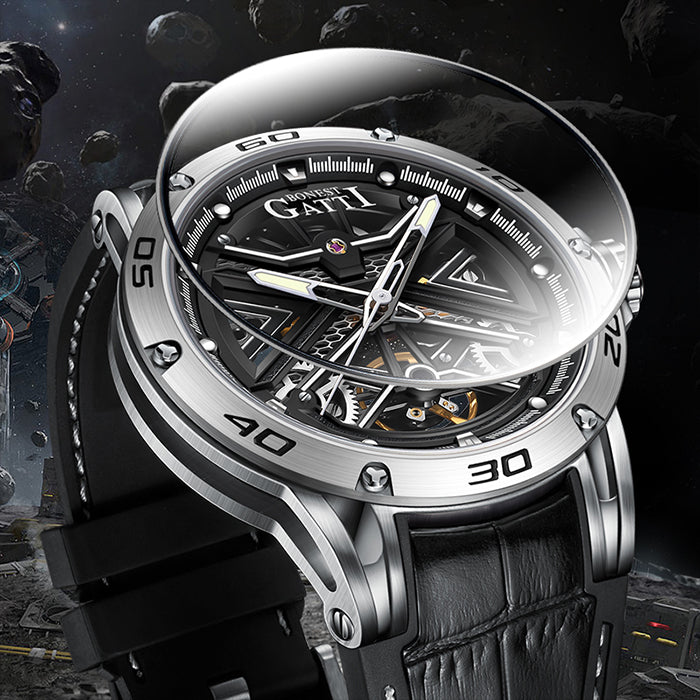 Bonest Gatti BG4601-B1 Silver Cosmos Series Automatic Watch