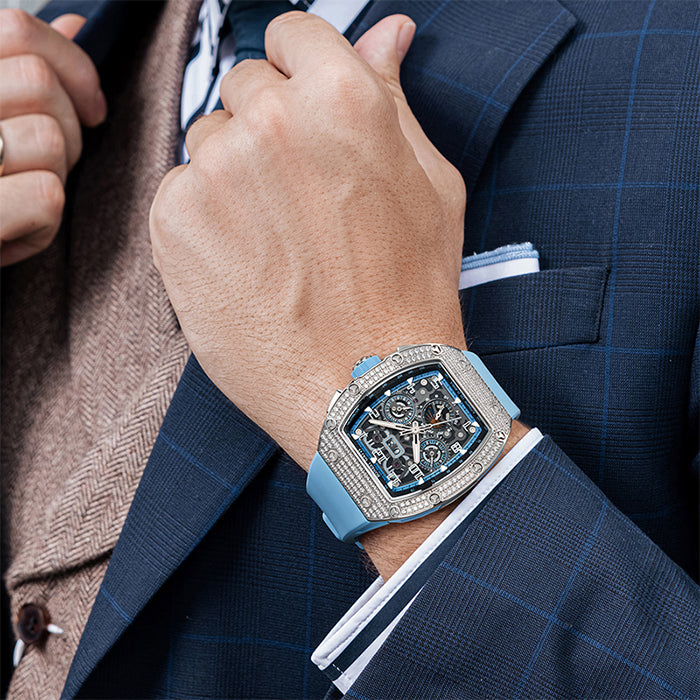 Bonest Gatti BG5004-R4 Blue Chronograph Series Automatic Watch