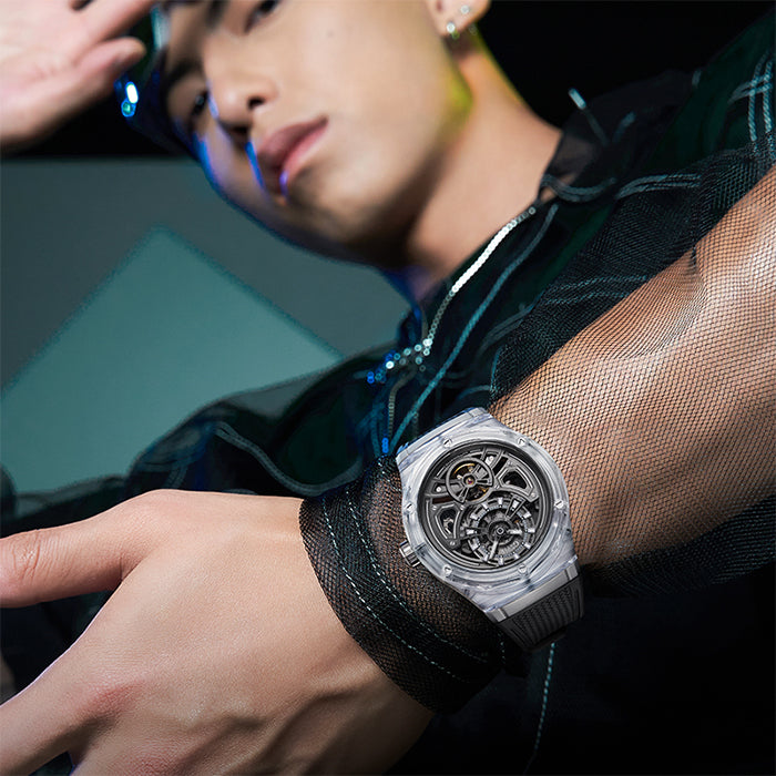 Bonest Gatti BG5807-A3 Silver Crystal Series Automatic Watch