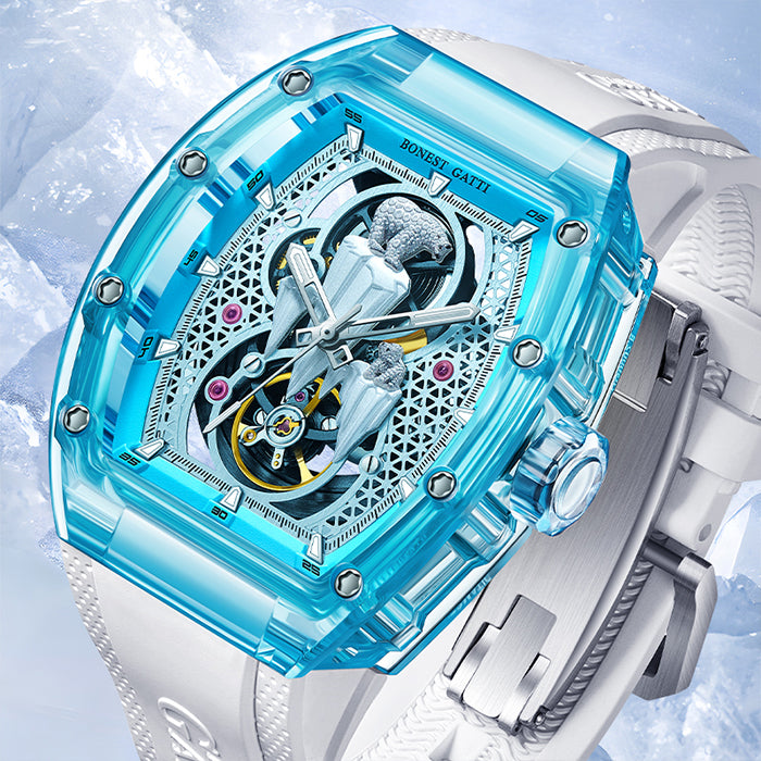 Bonest Gatti BG6002-R2 Blue Crystal Series Automatic Watch