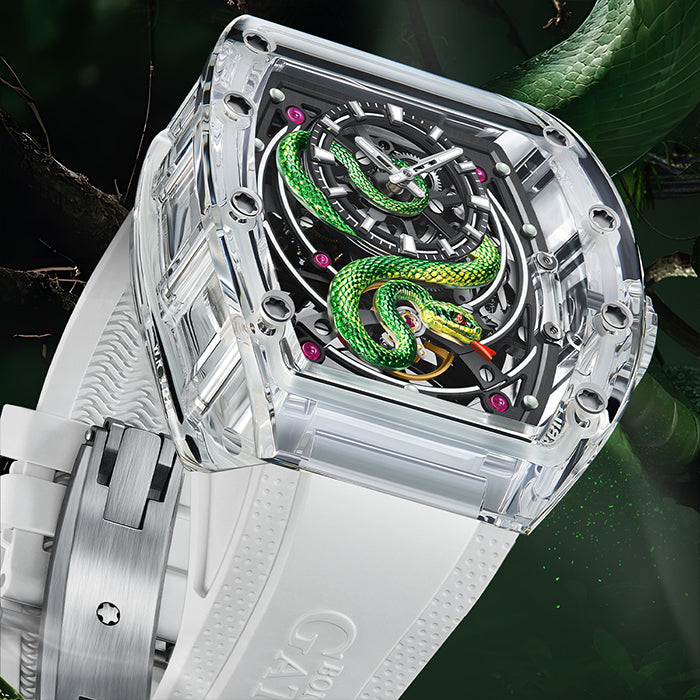 Bonest Gatti BG6004-R1 White Crystal Series Automatic Watch