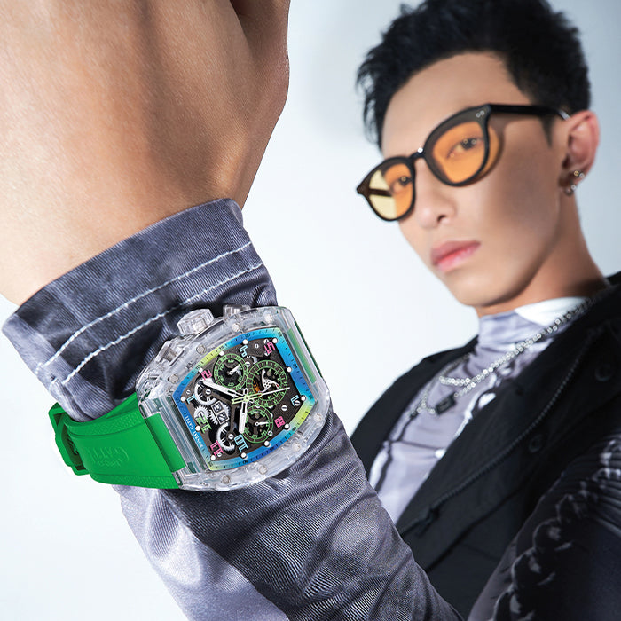 Bonest Gatti BG6006-R5 Green Chronograph Series Automatic Watch