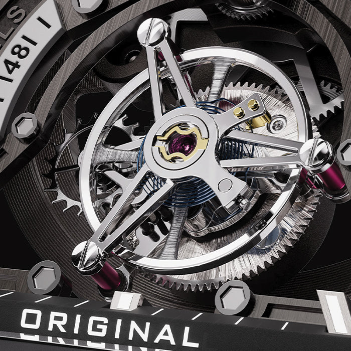 Bonest Gatti BG7003-R1 White Carbon Fiber Tourbillon Series Automatic Watch