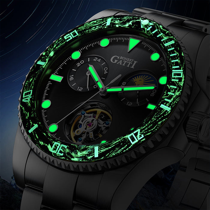 Bonest Gatti BG8003-S1 Black Classic Series Automatic Watch