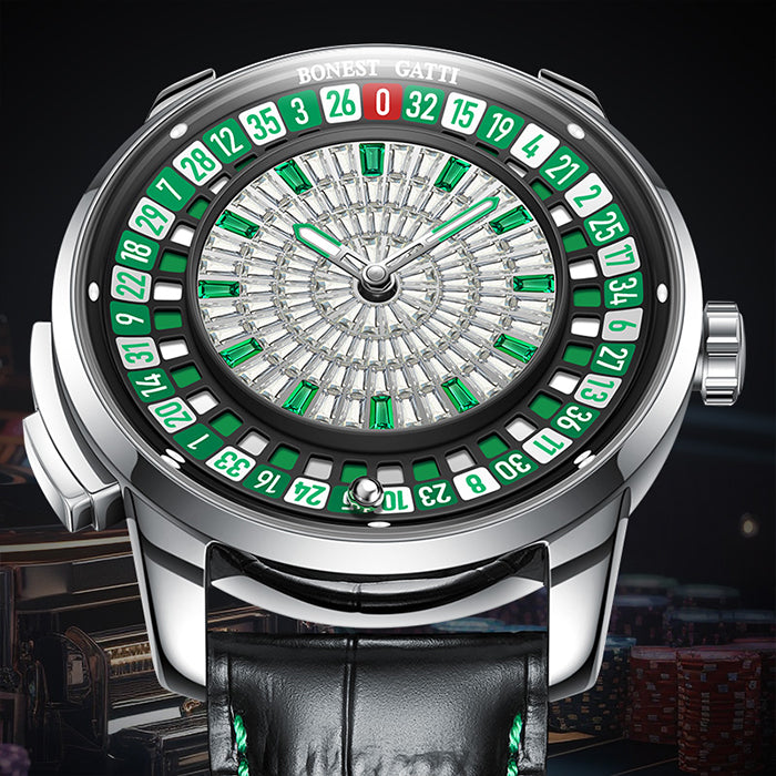 Bonest Gatti BG8004-L3 Silver Casino Series Automatic Watch