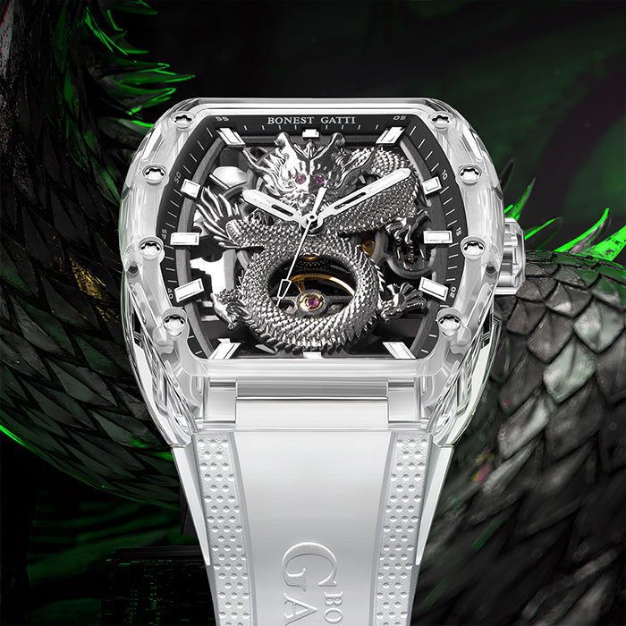 Bonest Gatti BG9980-A3 White Dragon Series Automatic Watch