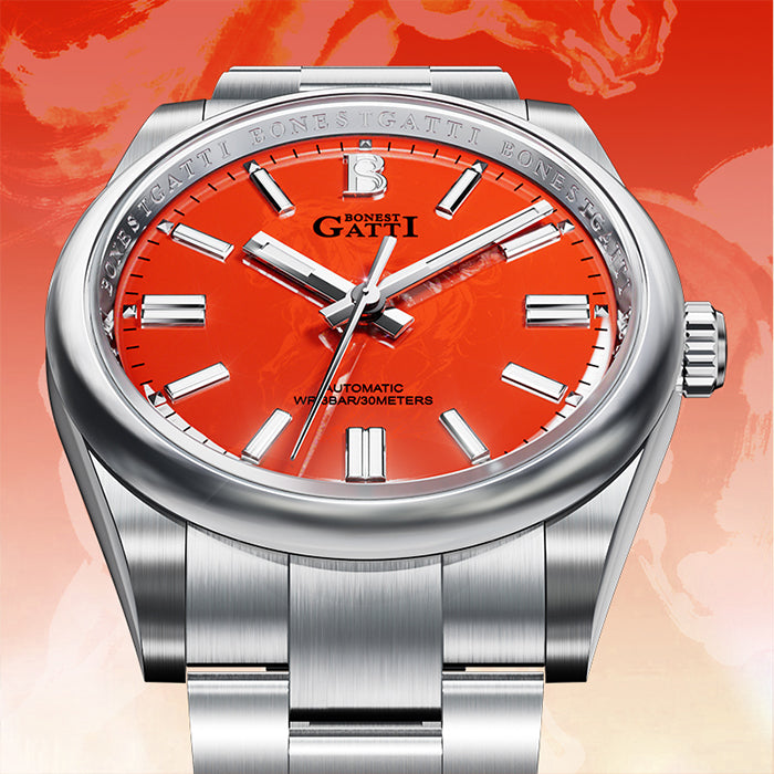 Bonest Gatti BG8015-S4 OP Red Classic Series Automatic Watch
