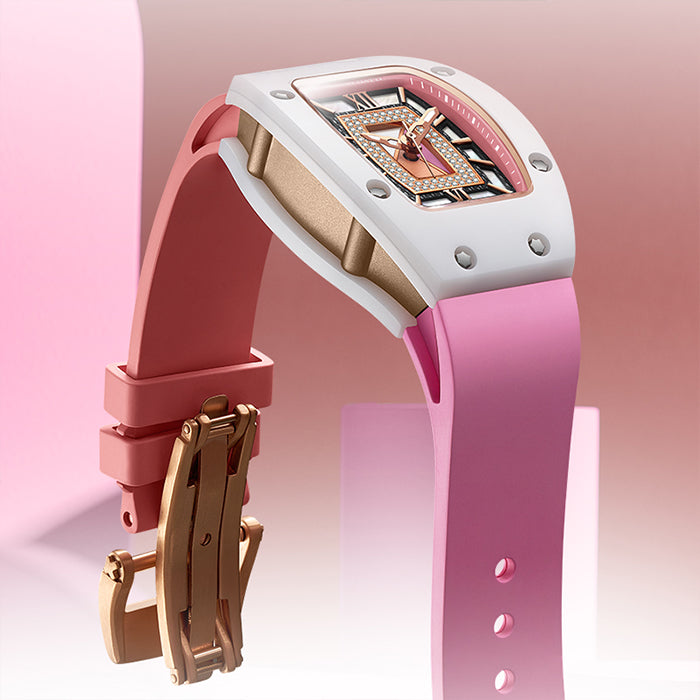 Bonest Gatti BG3003-R2 Pink Glow Series Automatic Women Watch
