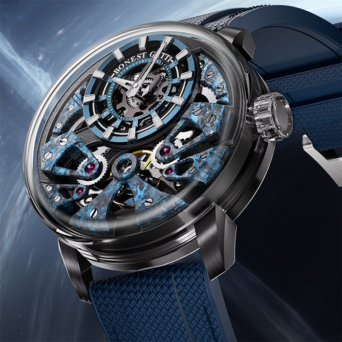 Bonest Gatti BG4002-R1 Blue Exoskeleton Series Automatic Watch