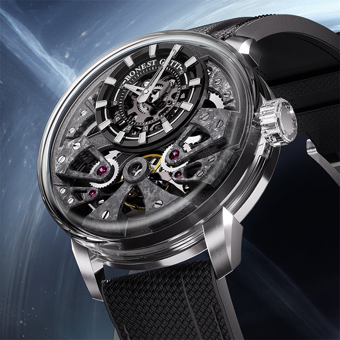 Bonest Gatti BG4002-R2 Black Exoskeleton Series Automatic Watch