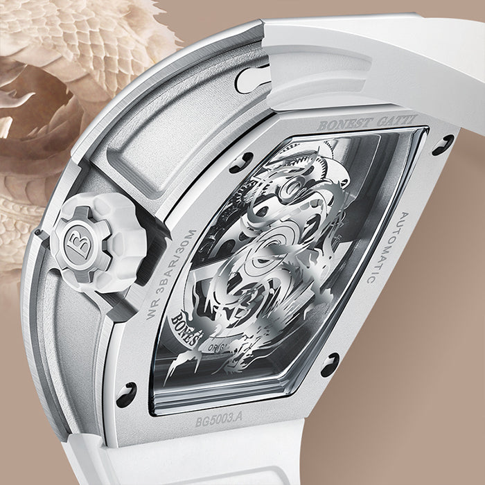 Bonest Gatti BG5003-R1 Silver Dragon Series Automatic Watch