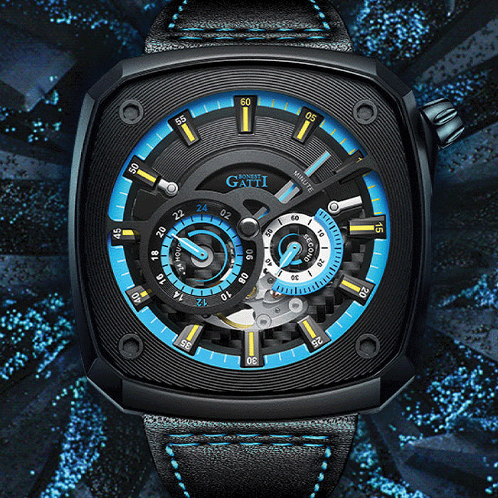Bonest Gatti BG6601-B6 Black Cosmos Series Automatic Watch
