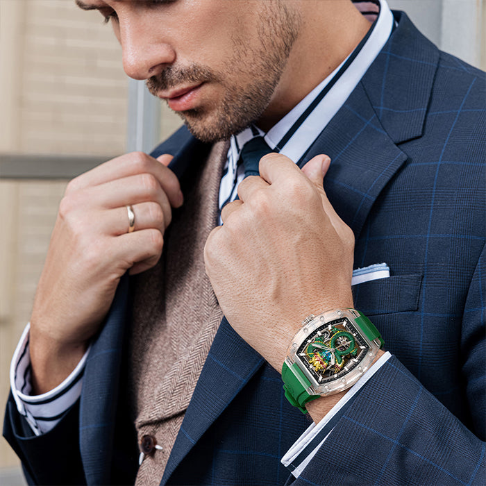 Bonest Gatti BG9980-A4 Green Dragon Series Automatic Watch