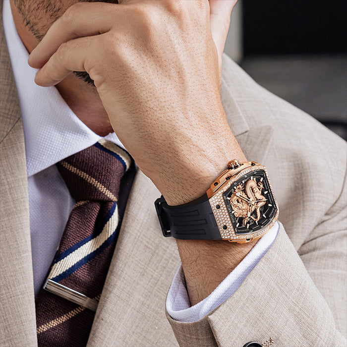 Bonest Gatti BG5605-A2 Rose Gold Dragon Series Automatic Watch