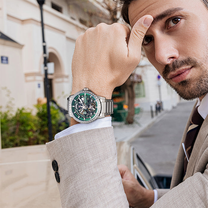 Bonest Gatti BG8803-S2 Green Classic Series Automatic Watch