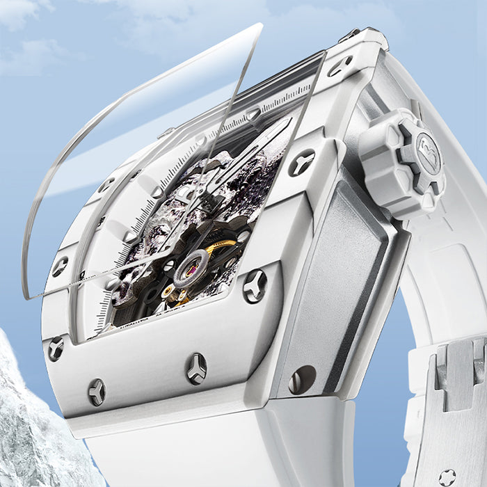 Bonest Gatti BG9002-R1 White Carbon Fiber Series Automatic Watch