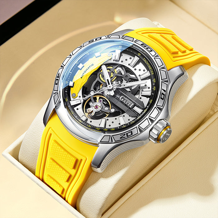 Bonest Gatti BG4005-R1 Yellow Cosmos Series Automatic Watch