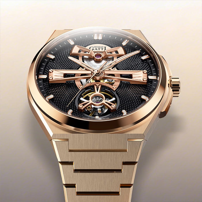 Bonest Gatti BG8014-S3 Rose Gold Classic Series Automatic Watch