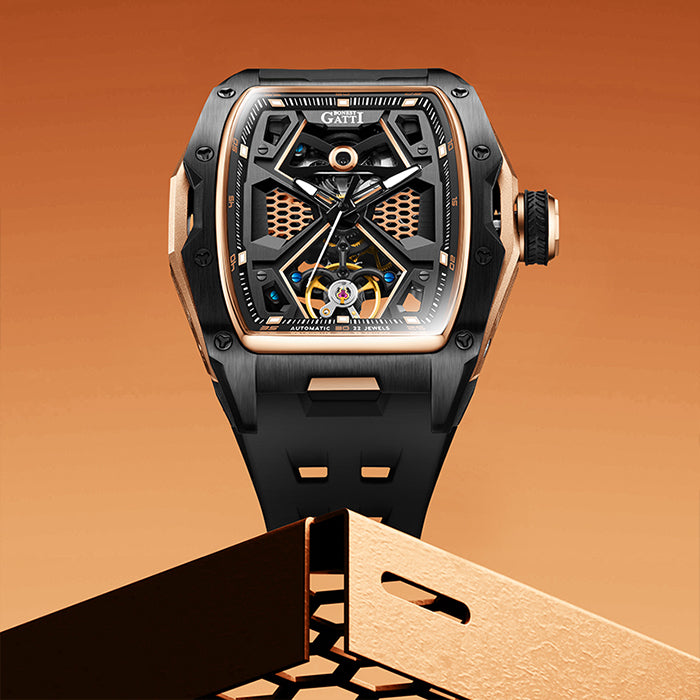 Bonest Gatti BG5501-A4 Black Top Speed Series Automatic Watch