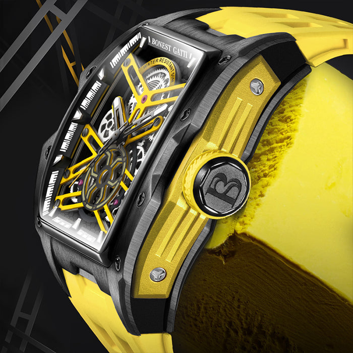 Bonest Gatti BG5502-A3 Yellow Risker Series Automatic Watch