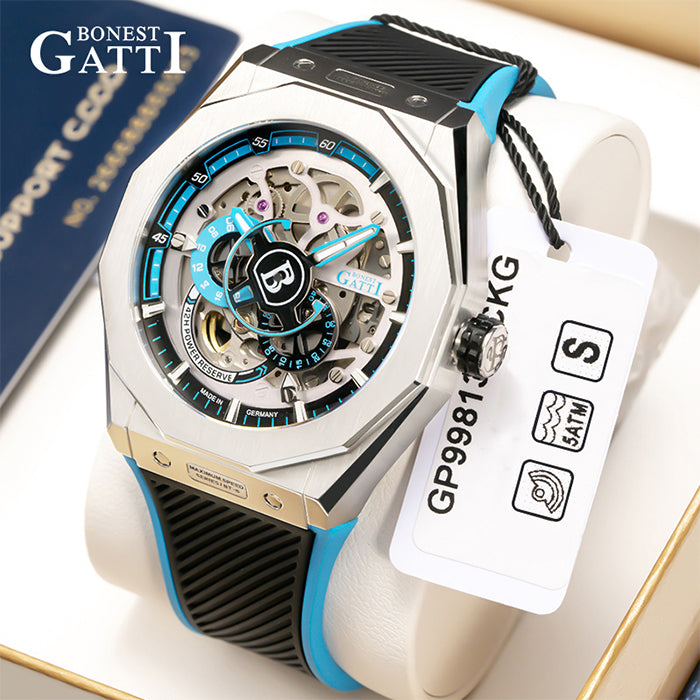 Bonest Gatti BG7601-A1 Blue Super Speed Series Automatic Watch