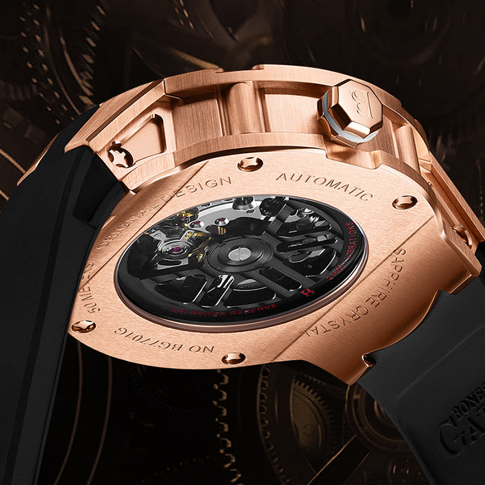 Bonest Gatti BG7701-A5 Rose Gold Cosmos Series Automatic Watch