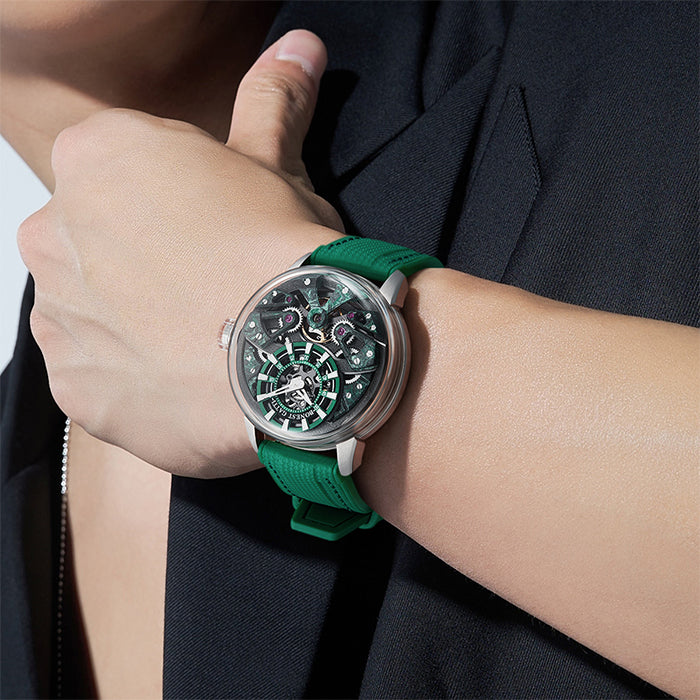 Bonest Gatti BG4002-R3 Green Exoskeleton Series Automatic Watch