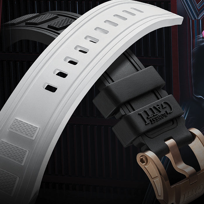 Bonest Gatti BG4004-R1 Silver Exoskeleton Series Automatic Watch