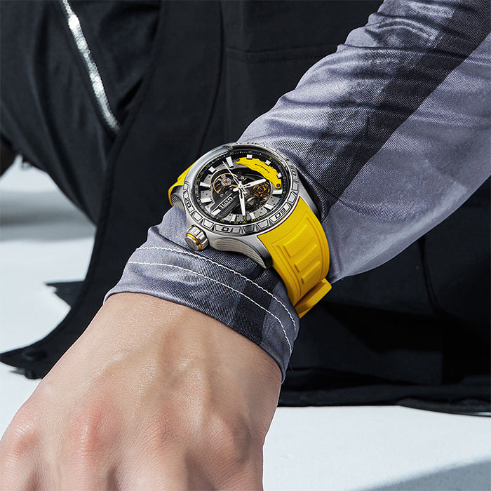 Bonest Gatti BG4005-R1 Yellow Cosmos Series Automatic Watch