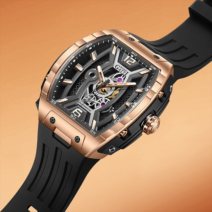 Bonest Gatti BG5601-A1 Rose Gold Sword Series Automatic Watch