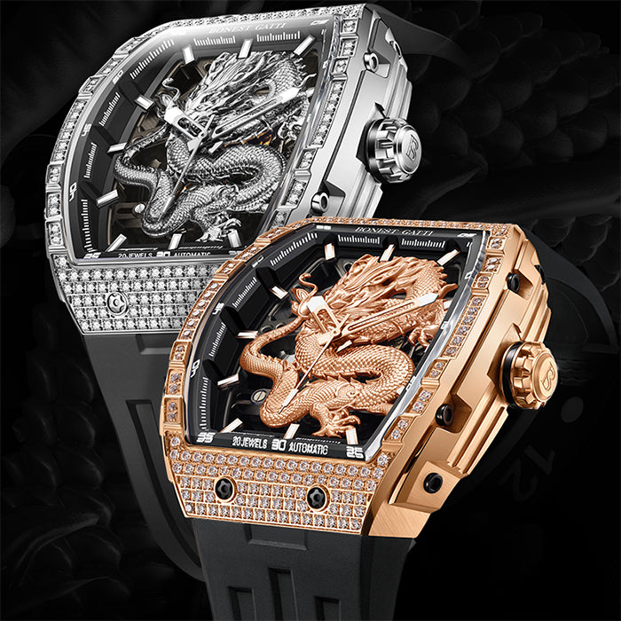 Bonest Gatti BG5605-A1 Silver Dragon Series Automatic Watch