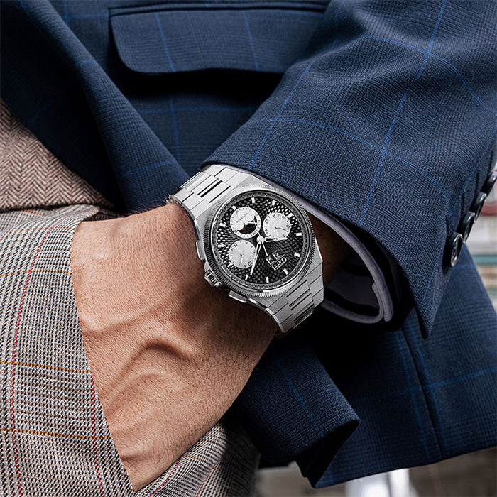 Bonest Gatti BG8006-S1 Black Chronograph Series Automatic Watch