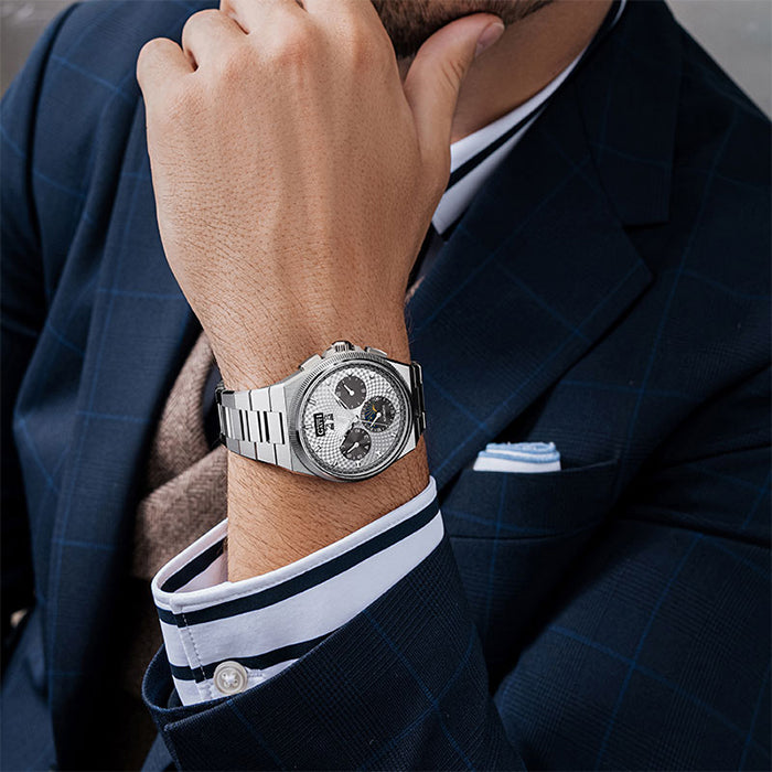 Bonest Gatti BG8006-S2 Silver Chronograph Series Automatic Watch