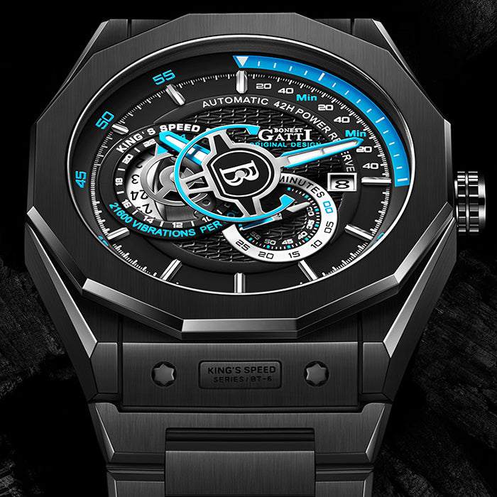 Bonest Gatti BG8601-S6 Black Speed Series Automatic Watch