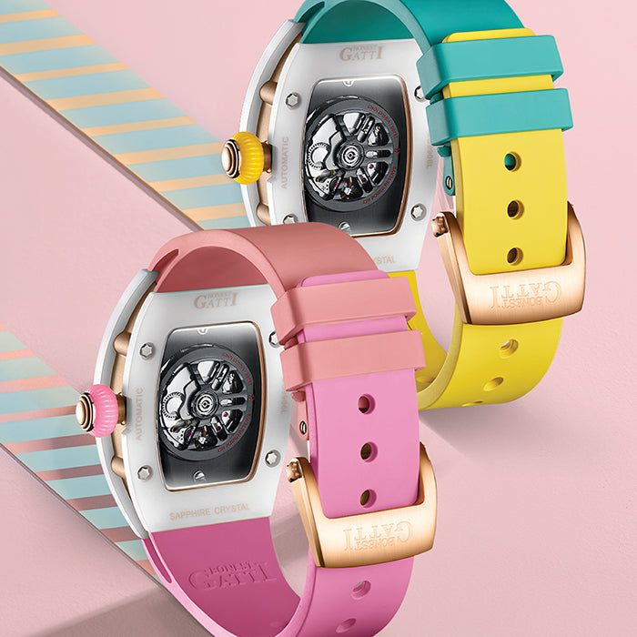 Bonest Gatti BG3003-R3 Yellow Glow Series Automatic Women Watch