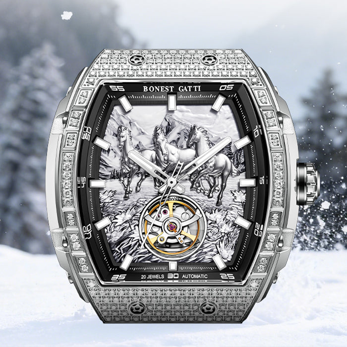 Bonest Gatti BG5006-R3 Black Horse Series Automatic Watch