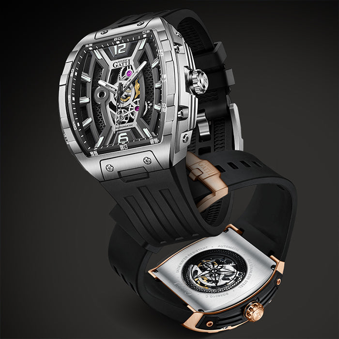 Bonest Gatti BG5601-A1 Rose Gold Sword Series Automatic Watch