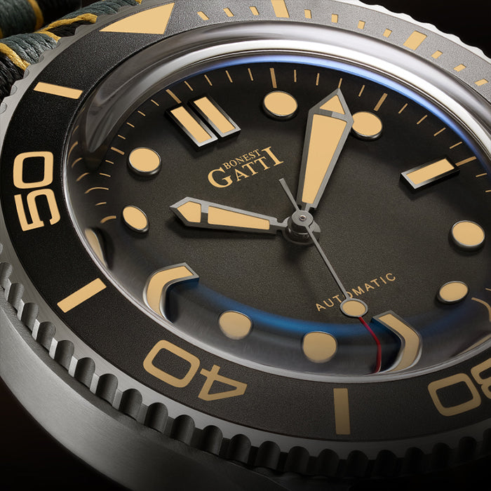 Bonest Gatti BG8001-C2 Black Classic Series Automatic Watch