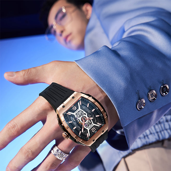 Bonest Gatti BG5601-A1 Rose Gold Sword Series Automatic Watch