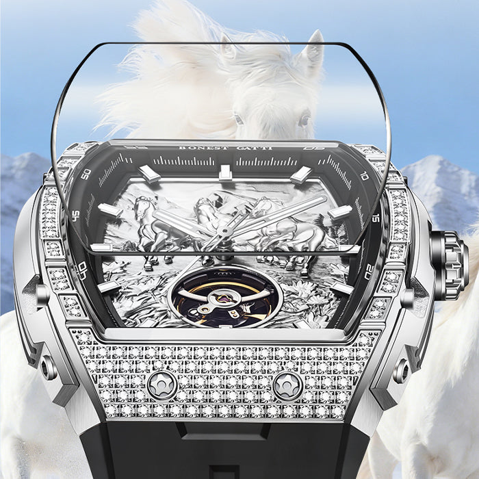 Bonest Gatti BG5006-R3 Black Horse Series Automatic Watch