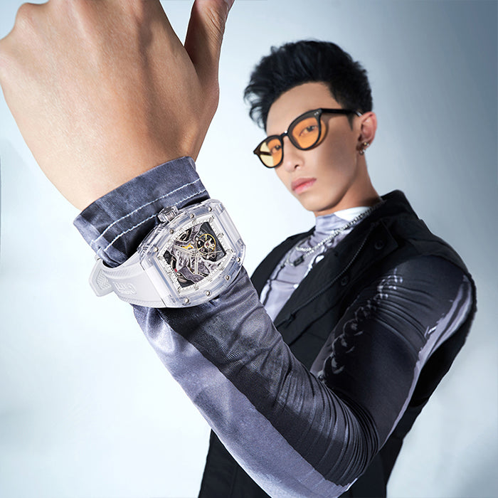 Bonest Gatti BG6001-R1 White Crystal Series Automatic Watch