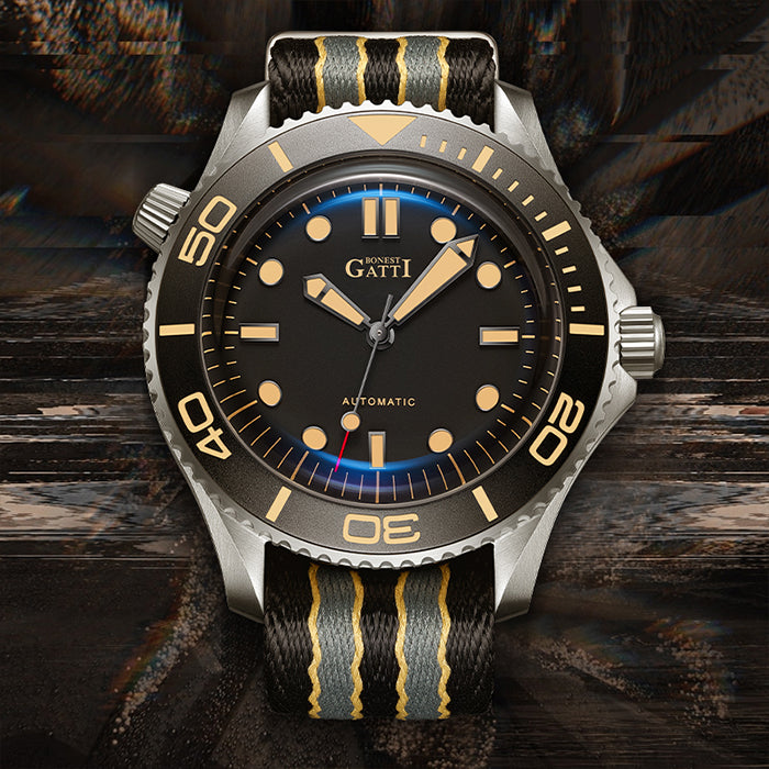 Bonest Gatti BG8001-C2 Black Classic Series Automatic Watch