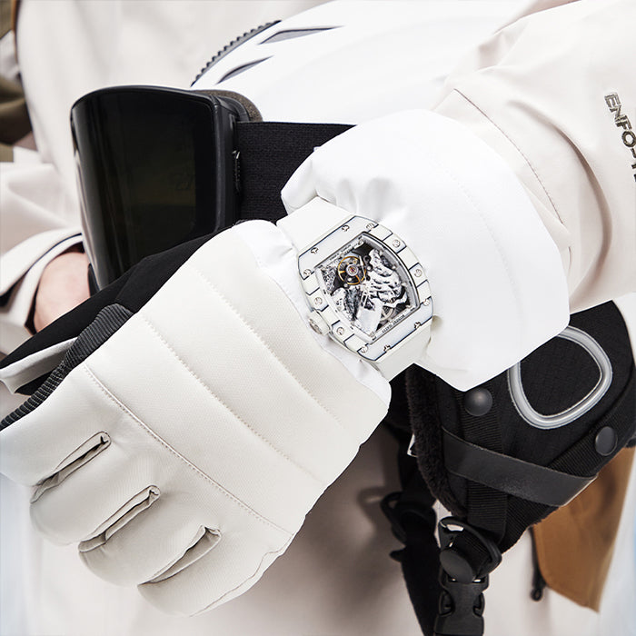 Bonest Gatti BG9002-R1 White Carbon Fiber Series Automatic Watch