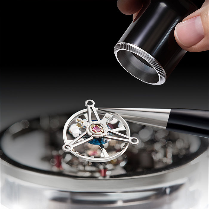 Bonest Gatti BG7002-G1 K9 Crystal Tourbillon Series Automatic Watch