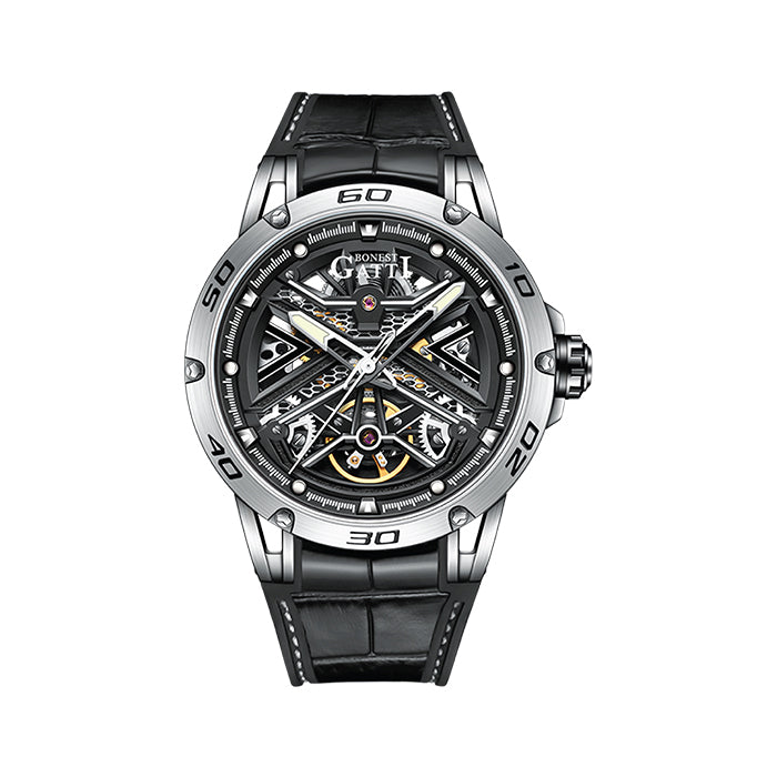 Bonest Gatti BG4601-B1 Silver Cosmos Series Automatic Watch