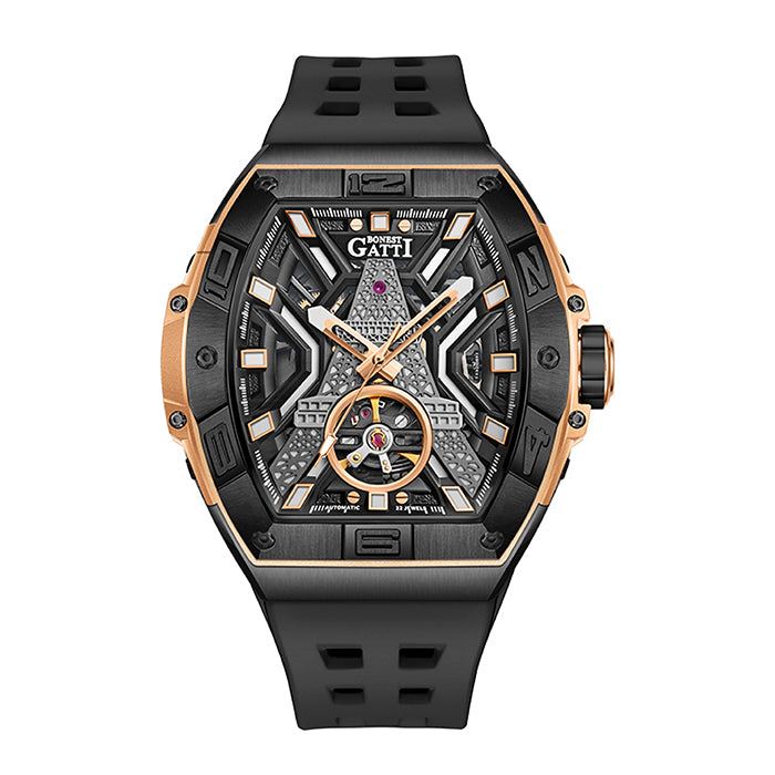 Bonest Gatti BG5001-R3 Rose Gold Cosmos Series Automatic Watch