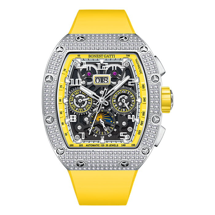 Bonest Gatti BG5004-R3 Yellow Chronograph Series Automatic Watch